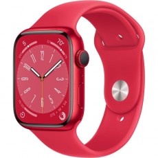 Смарт-часы Apple Series 8 GPS 45mm (PRODUCT)RED Aluminium (MNP43)