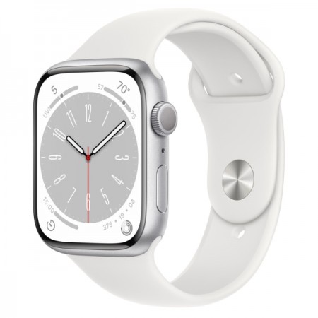 Смарт-часы Apple Watch Series 8 45mm Silver Al/White Sport M/L