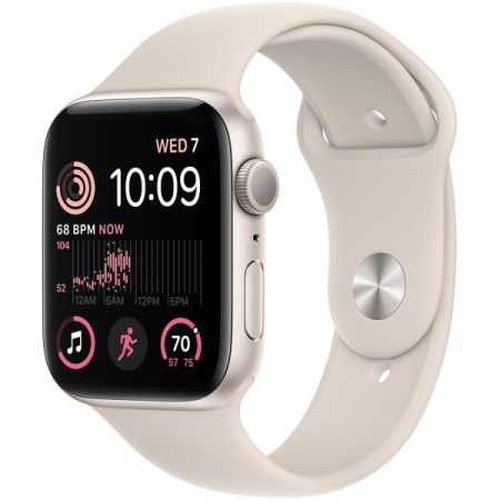 Смарт-часы Apple SE GPS 44mm Starlight Aluminium (MNJX3) (2022)