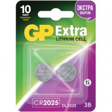 Батарея GP Extra Lithium CR2025 2 шт