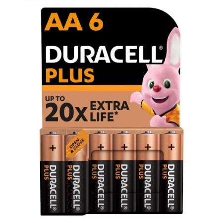 Батарея Duracell АА LR6-6BL PLUS 6 шт.