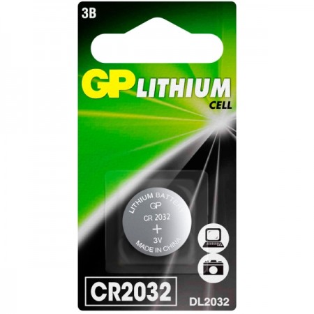 Батарея GP литиевая CR2032, 1 шт. (CR2032-CR1)