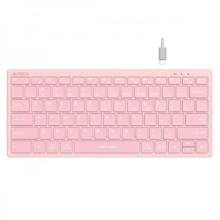 Клавиатура беспроводная A4Tech Fstyler FBX51C розовый
