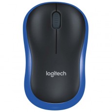 Мышь беспроводная Logitech M185 Black/Blue