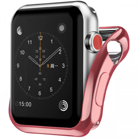 Бампер для Apple Watch InterStep 40mm спортивный, силикон, розовый