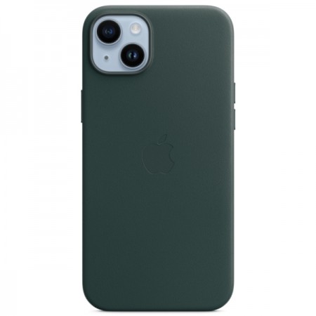 Чехол Apple iPhone 14 Plus Leather MagSafe Forest Green