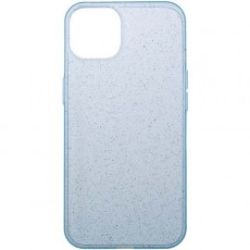 Чехол Deppa Chic Apple iPhone 13 голубой-прозрач(серебр. блест)