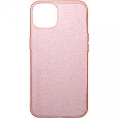 Чехол Deppa Chic Apple iPhone 13 розовый-прозрач(серебр. блест)