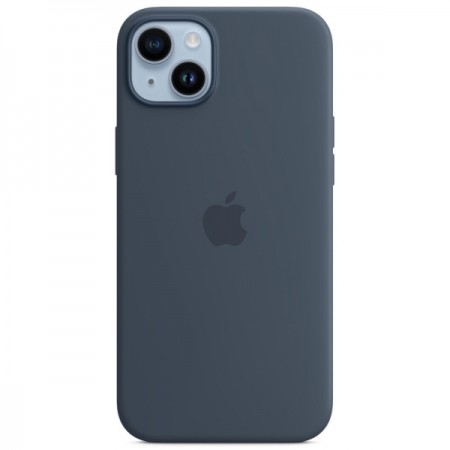 Чехол Apple iPhone 14 Plus Silicone MagSafe Storm Blue