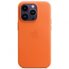 Чехол Apple iPhone 14 Pro Leather MagSafe Orange