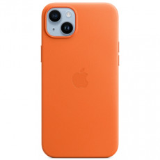 Чехол Apple iPhone 14 Plus Leather MagSafe Orange