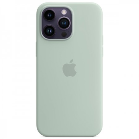 Чехол Apple iPhone 14 Pro Max Silicone MagSafe Succulent