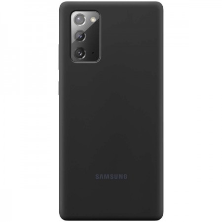 Чехол Samsung Silicone Cover Note 20 черный (EF-PN980TBEGRU)