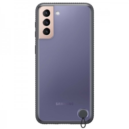 Чехол Samsung Clear Protective Cover S21+ Black frame EF-GG996