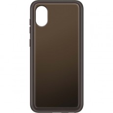 Чехол Samsung Soft Clear Cover A03 Core черный (EF-QA032)
