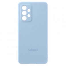Чехол Samsung для Galaxy A53 Silicone Cover голубой
