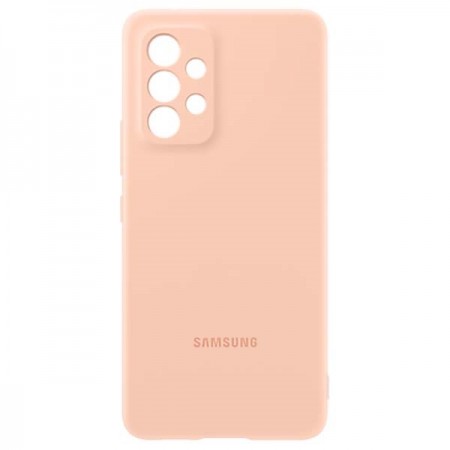 Чехол Samsung для Galaxy A53 Silicone Cover персиковый