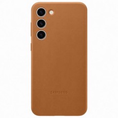 Чехол Samsung Leather Case для Galaxy S23+ Camel