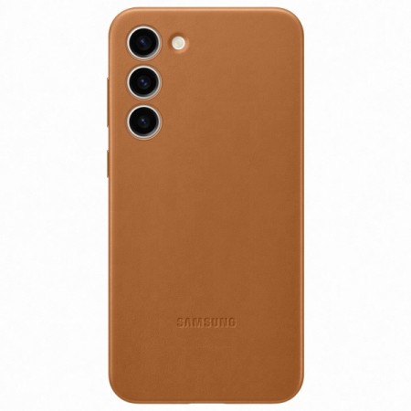 Чехол Samsung Leather Case для Galaxy S23+ Camel