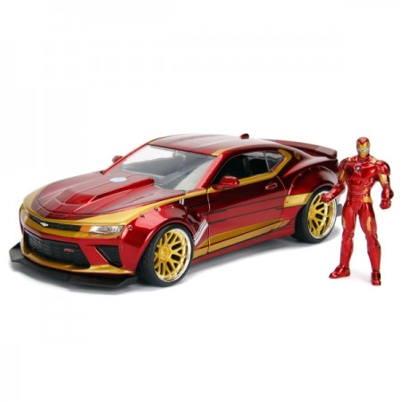 Фигурка Jada Marvel: 2016 Chevy Camaro SS Widebody W/Iron Man