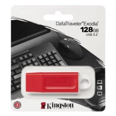 Флеш-диск Kingston 128GB DataTraveler Exodia Red