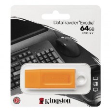 Флеш-диск Kingston 64GB DataTraveler Exodia Orange KC-U2G64-7GO