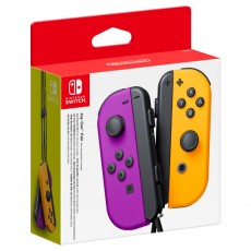 Геймпад для Switch Nintendo 2шт, Joy-Con неоновый фиолетовый/оранжевый