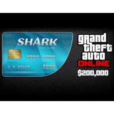 Игровая валюта PC Rockstar Games GTA Online: Tiger Shark Cash Card (200,000$)