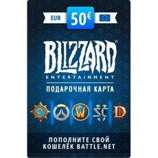 Игровая валюта PC Blizzard Карта пополнения баланса Battle.net 50 EUR