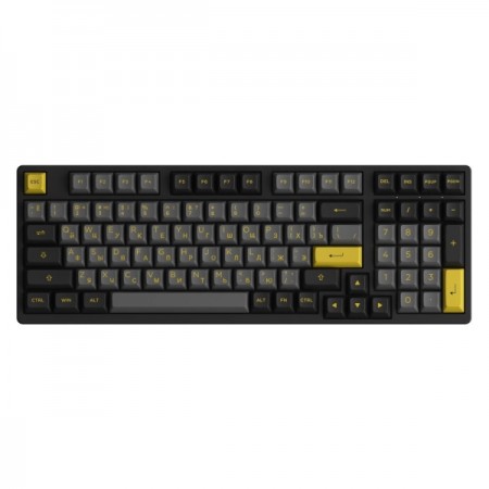 Игровая клавиатура Akko 3098B-Black&Gold 3 Modes RGB Hot Swap JellyPurple