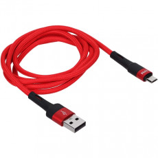 Кабель для сотового телефона TFN microUSB Envy 1.2m нейлон Red