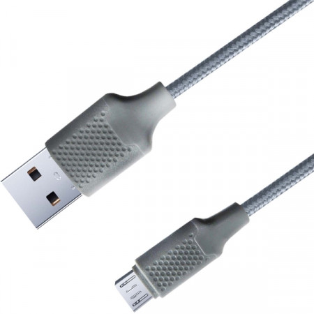 Кабель для сотового телефона Gal 2646 нейлон USB A - micro USB B 2А L=2m GAL