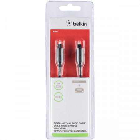 Кабель оптический (Hi-Fi) Belkin Toslink/Toslink 1м (F3Y093BT1M)