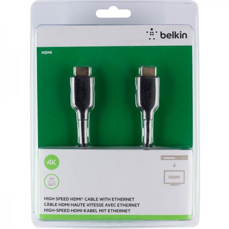 Кабель цифровой аудио-видео Belkin HDMI папа/HDMI папа, 10.2 ГБит/с 5м (F3Y021BT5M)