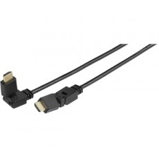 Кабель цифровой аудио-видео Vivanco HDMI с Ethernet папа/папа поворотный 1,5м (47169)