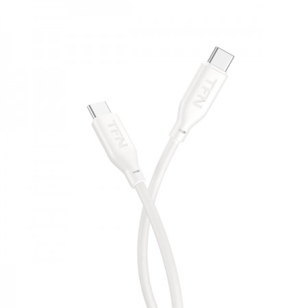 Кабель USB Type-C TFN TypeCTypeC silicone 0.6m white TFN-C-SIL-CC06M-WH