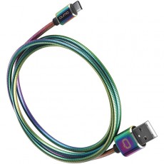 Кабель USB Type-C Qumo 2.0 Rainbow 1.2м