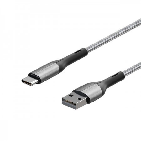 Кабель USB Type-C InterStep USB2.0 0,6м, Silver