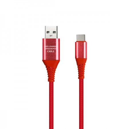 Кабель USB Type-C Smartbuy 1м Red(iK-3112ERGbox)