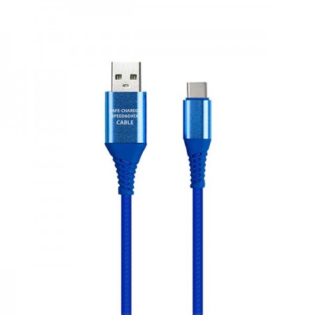 Кабель USB Type-C Smartbuy 1м Blue (iK-3112ERGbox)