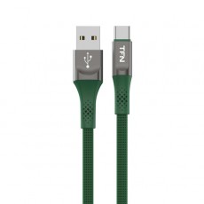 Кабель USB Type-C TFN 1.2m Zinc плоский green (TFN-CZNUSBC12MGRN)