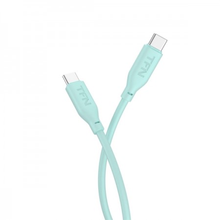 Кабель USB Type-C TFN TypeC-TypeC silicone 1.2m mint TFN-C-SIL-CC1M-MT