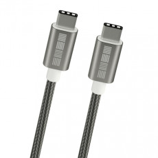 Кабель USB Type-C InterStep TypeC E-mark Chip USB 2.0 Silver 1м