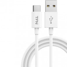 Кабель USB Type-C TFN 1.2m TPE white (TFN-CUSBCUSB1MTPWH)