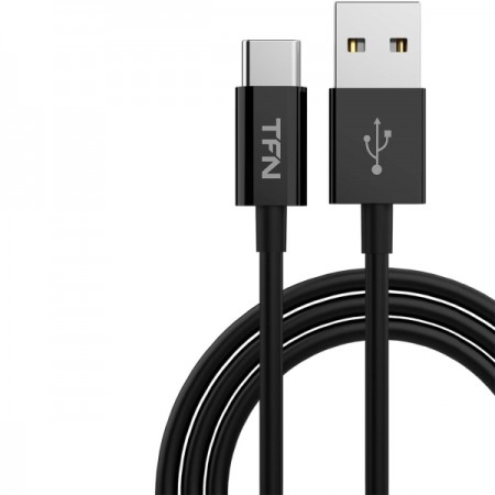 Кабель USB Type-C TFN 1.2m TPE black (TFN-CUSBCUSB1MTPBK)