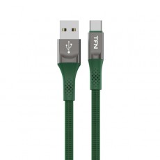 Кабель USB Type-C TFN 0.6m Zinc плоский green (TFN-CZNUSBC06MGRN)