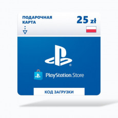 Пополнение PS Sony Playstation Store, карта оплаты 25 zl