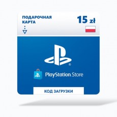 Пополнение PS Sony Playstation Store, карта оплаты 15 zl