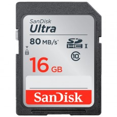 Карта памяти SDHC SanDisk Ultra 16GB UHS-I (SDSDUNC-016G-GN6IN)