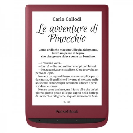 Электронная книга PocketBook 628 Touch Lux 5 Ruby Red (красный)